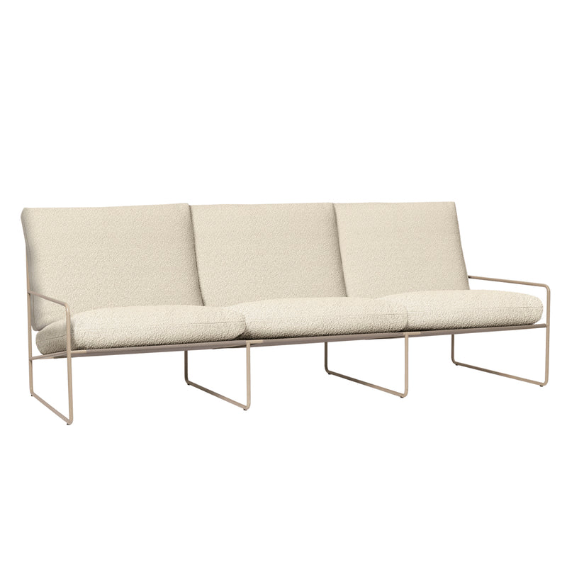 Ferm Living - Desert Outdoor 3-Sitzer Sofa | cashmere/off-weiß