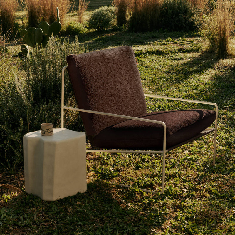 Ferm Living - Desert Outdoor Sessel | cashmere/chestnut