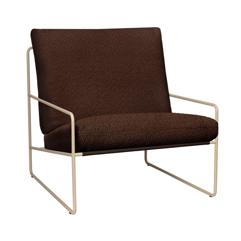 Ferm Living - Desert Outdoor Sessel | cashmere/chestnut