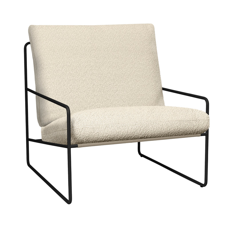 Ferm Living - Desert Outdoor Sessel | schwarz/off-weiß