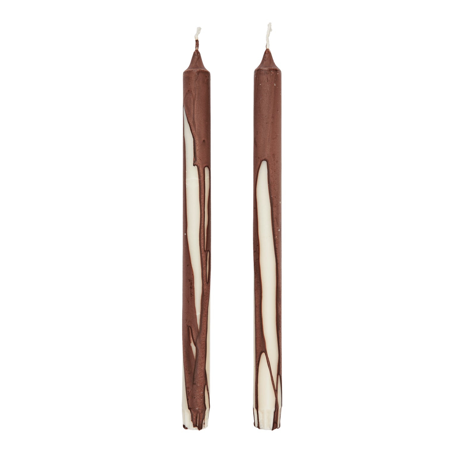 Ferm Living - Dryp Stabkerzen Set | dark chocolate