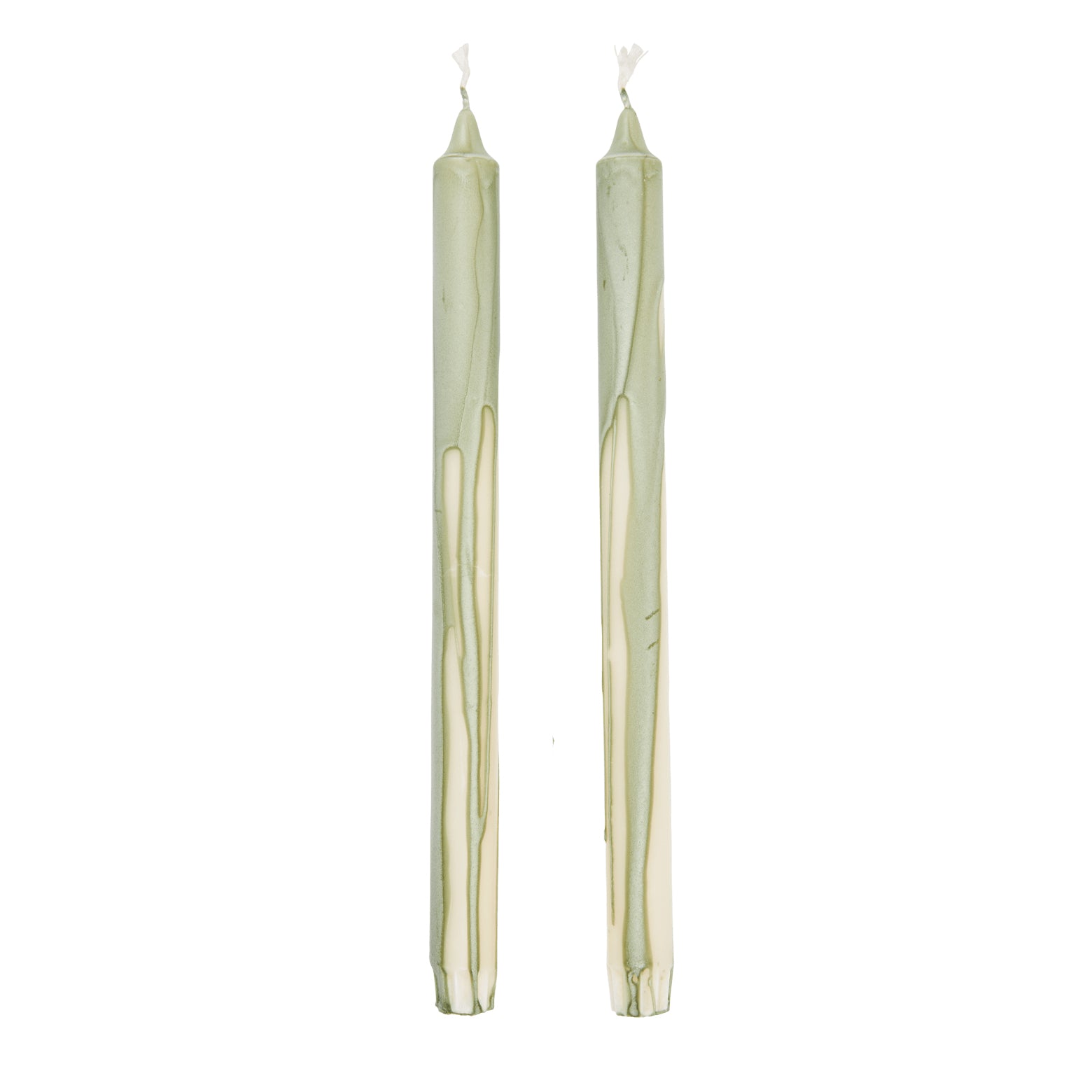 Ferm Living - Dryp Stabkerzen Set | tea green