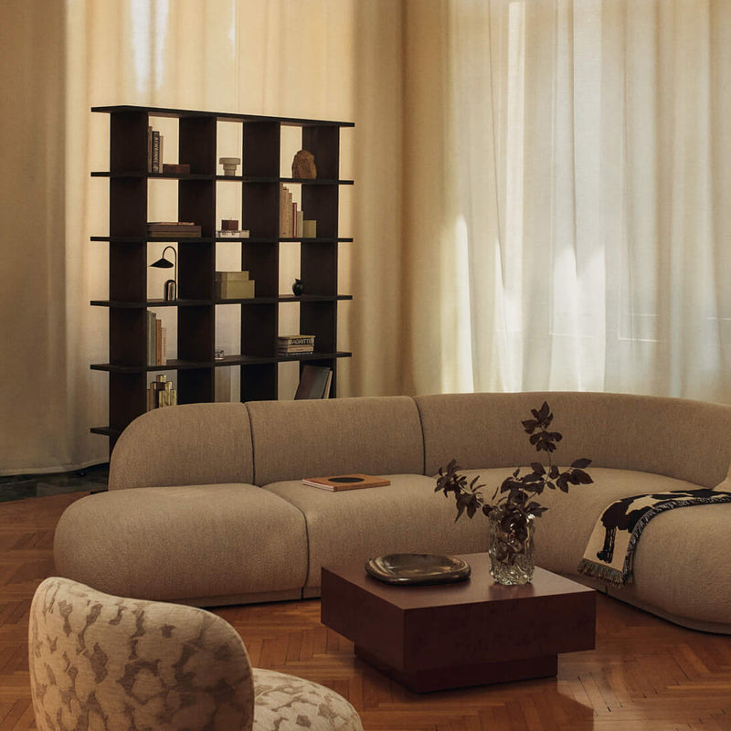 Ferm Living - Kona Bücherregal | 170 x 210 cm / Eiche dunkel gebeizt