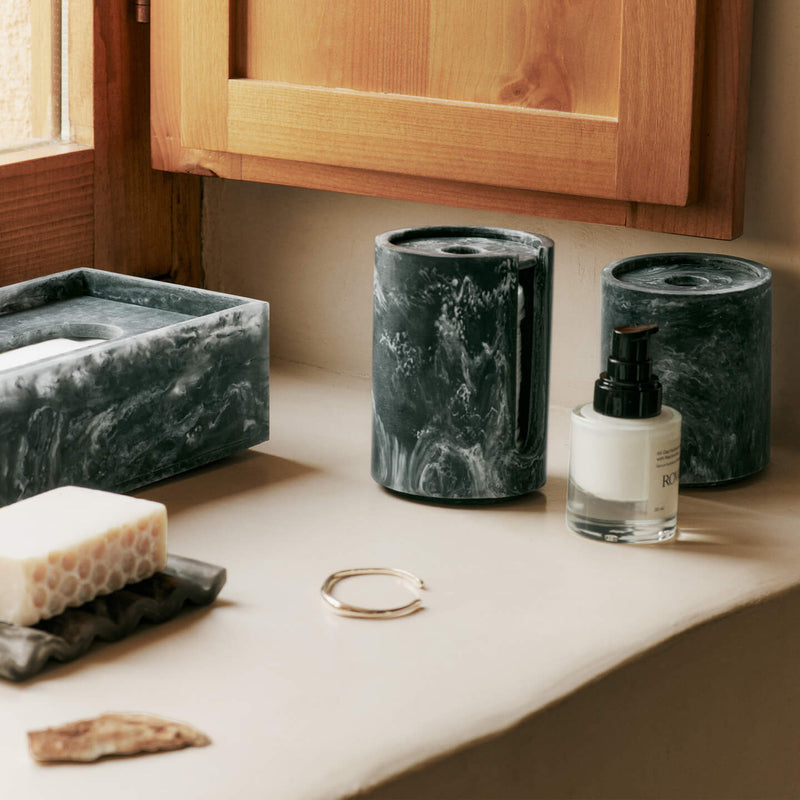 Ferm Living - Mist Wattestäbchenbehälter