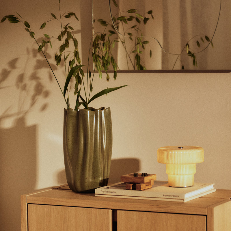 Ferm Living - Nium Vase | dark sage