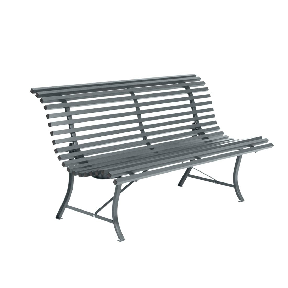Fermob - Louisiane Bank 150 cm | 150 x 80 x 72 cm / gewittergrau matt