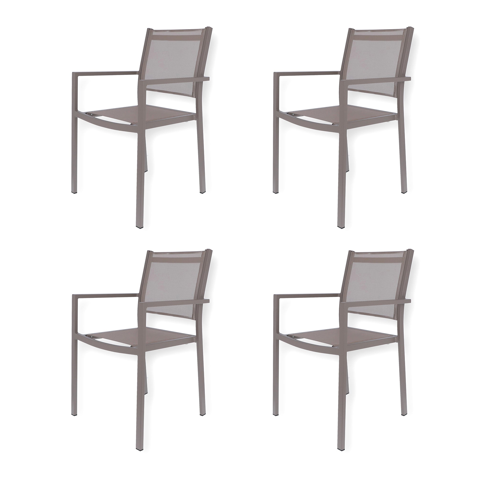 Fiam - Aria Stapelsessel (2er-Set) | taupe