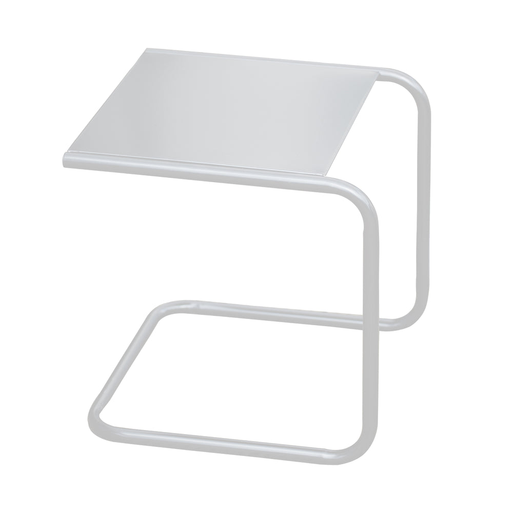 Fiam - Club Beistelltisch | weiß / Aluminium weiß