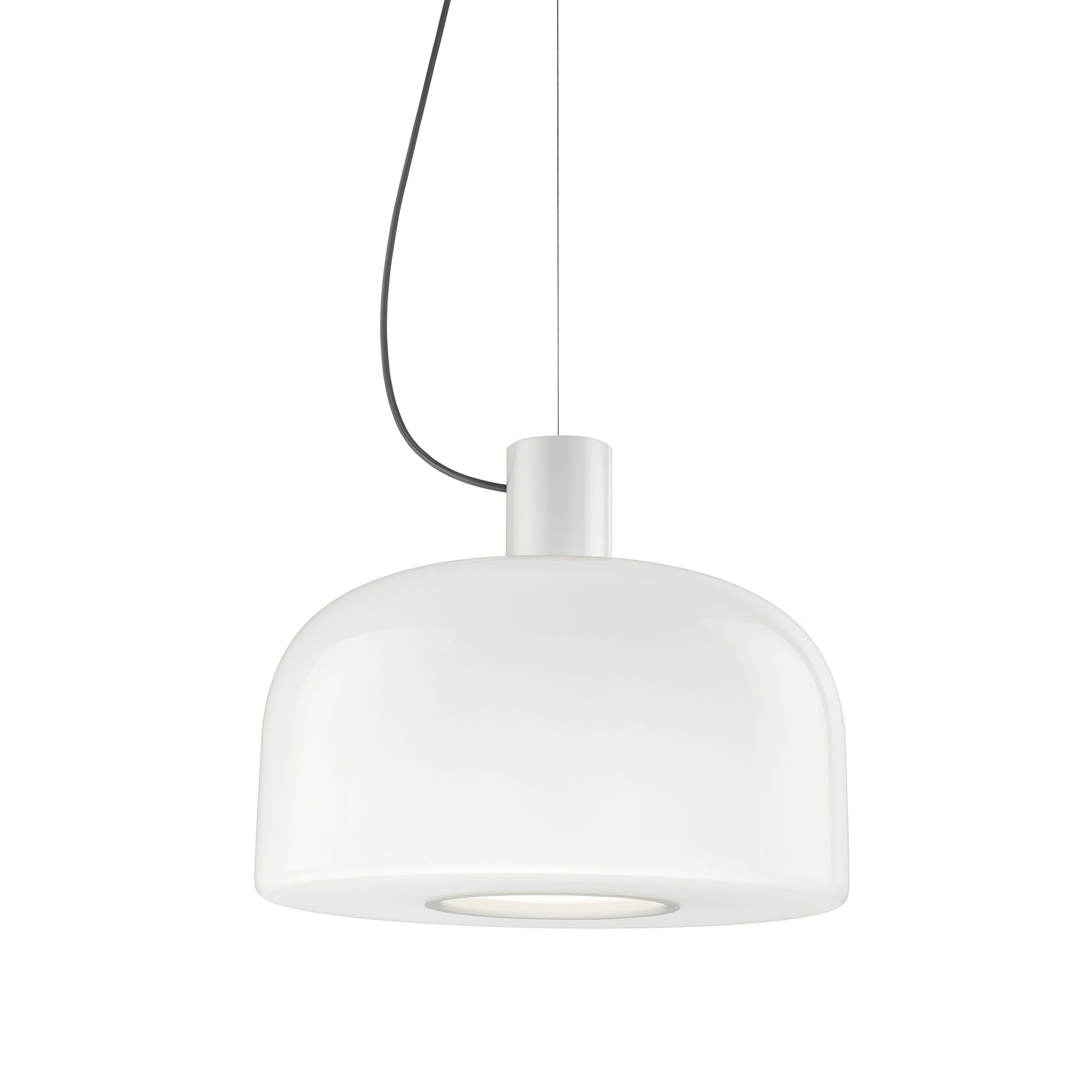 Flos - Bellhop Glass Pendelleuchte | Ø 45 cm / weiß