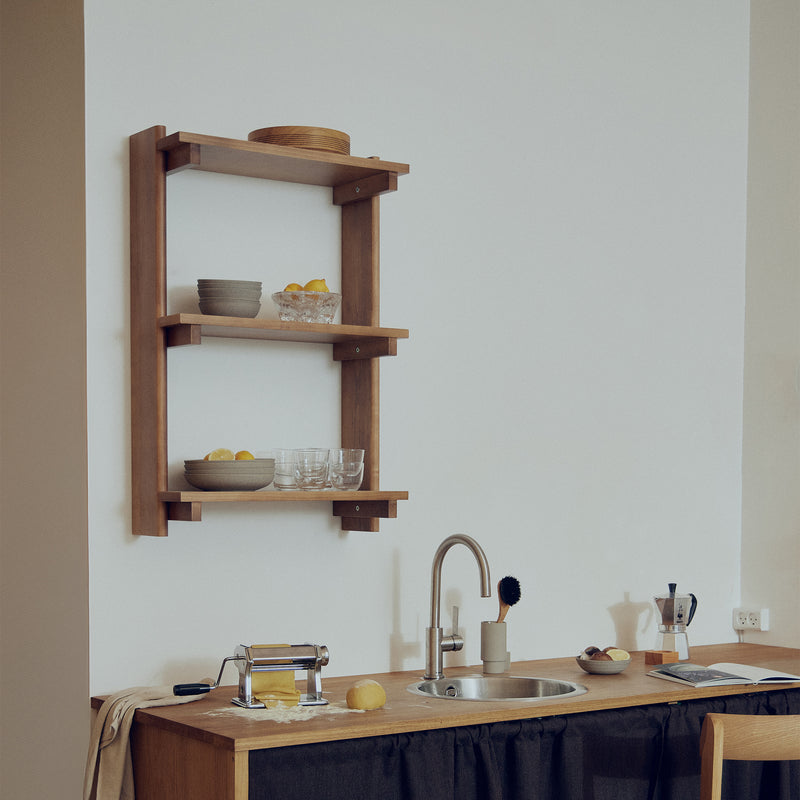 Form &amp; Refine - Beam Wandregal | 60 x 90,5 cm / dunkelbraun
