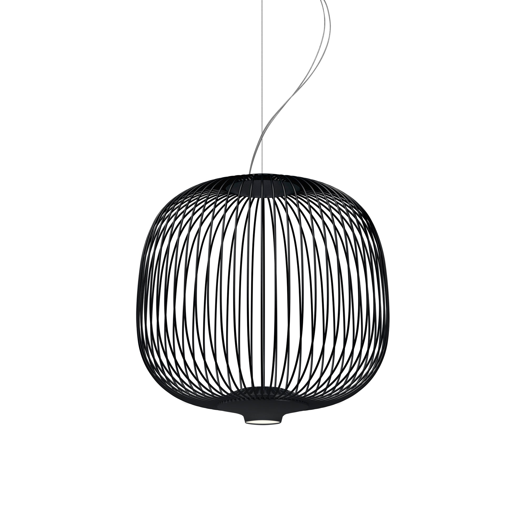 Foscarini - Spokes Pendelleuchte 2 | nicht dimmbar / piccola / schwarz