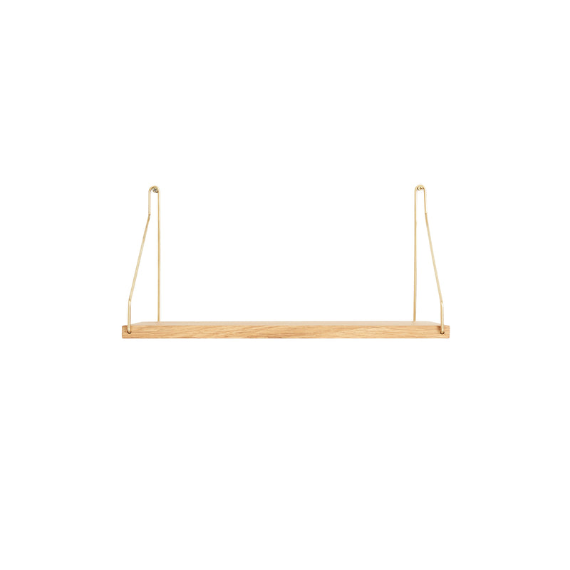 Frama - Shelf Wandregal | 40 x 20 cm / Eiche/Messing
