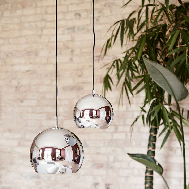 Frandsen - Ball Pendelleuchte | Ø 18 cm / chrom/weiß