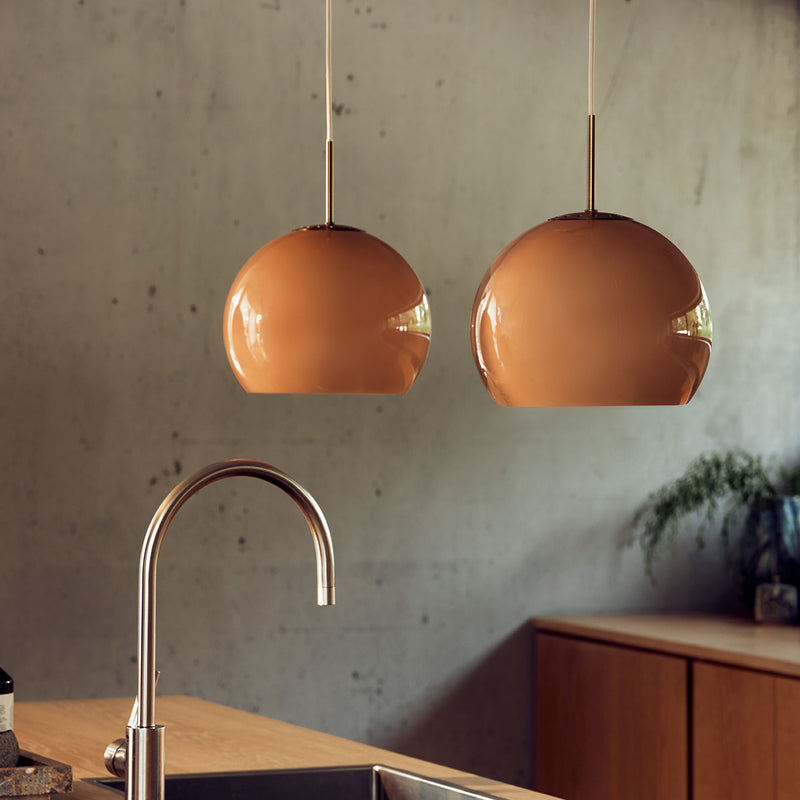 Frandsen - Ball Pendelleuchte Glas | Ø 25 cm / cappuccino