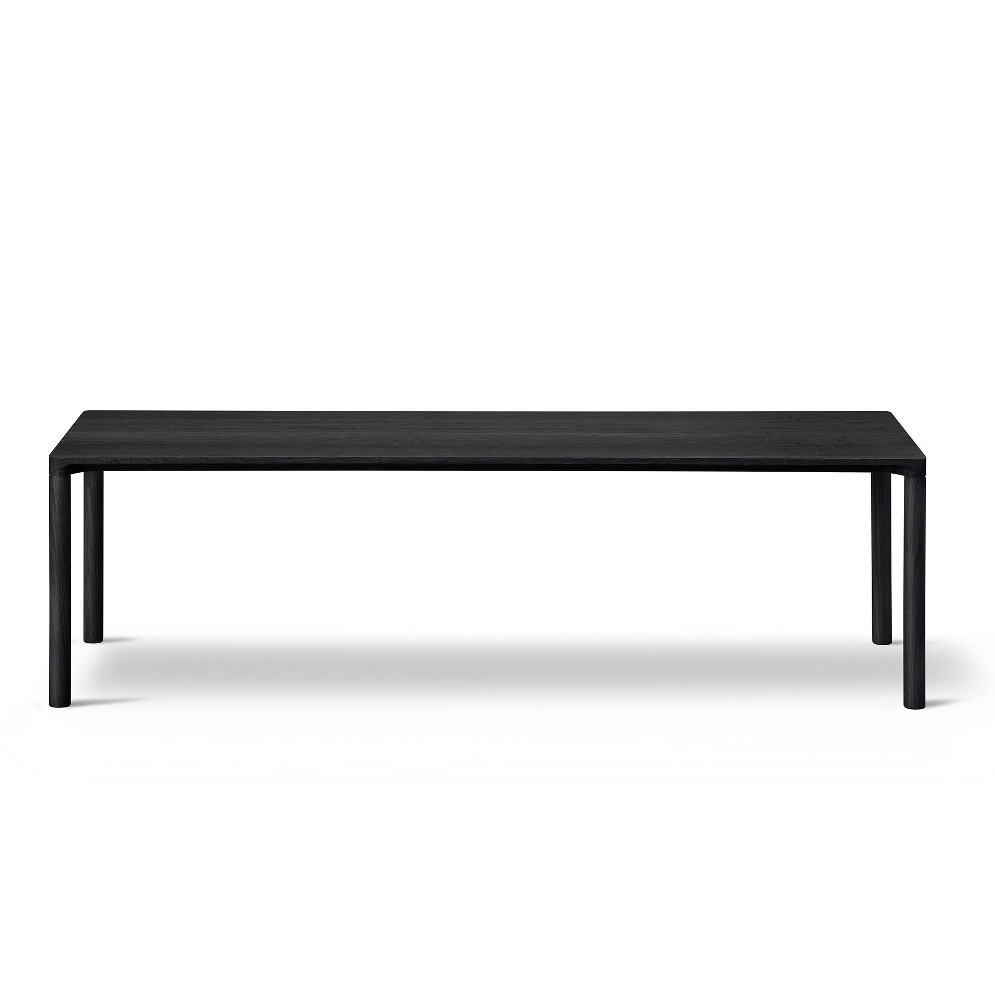 Fredericia - Piloti Sofatisch | 39 x 120 x 35 cm / Eiche schwarz lackiert