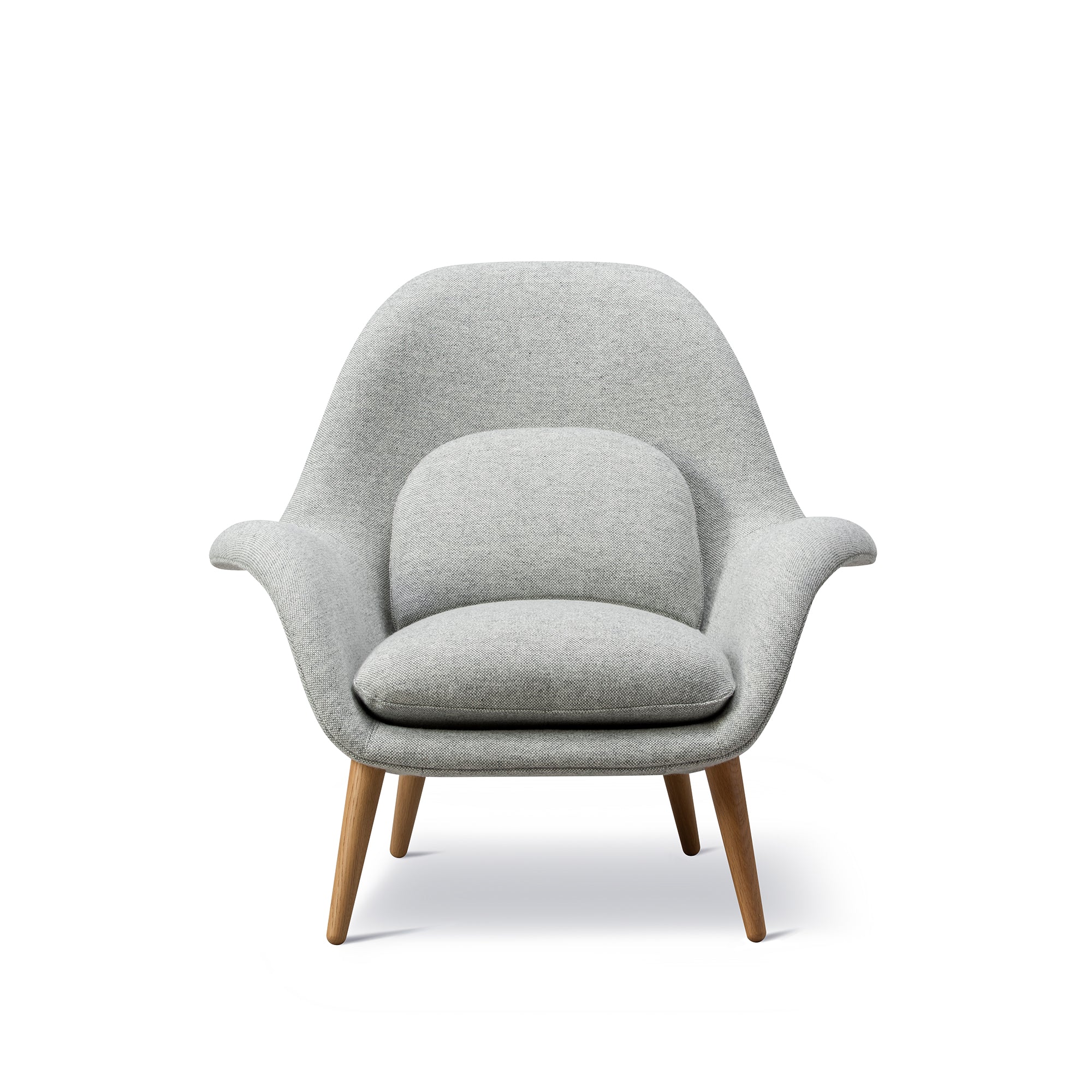 Fredericia - Swoon Sessel | Kvadrat Hallingdal 116 / Eiche geölt