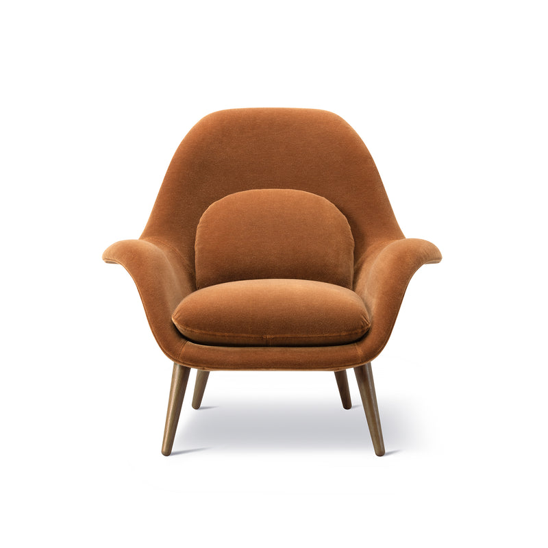Fredericia - Swoon Sessel | Grand Mohair (2103) / Eiche geräuchert gebeizt
