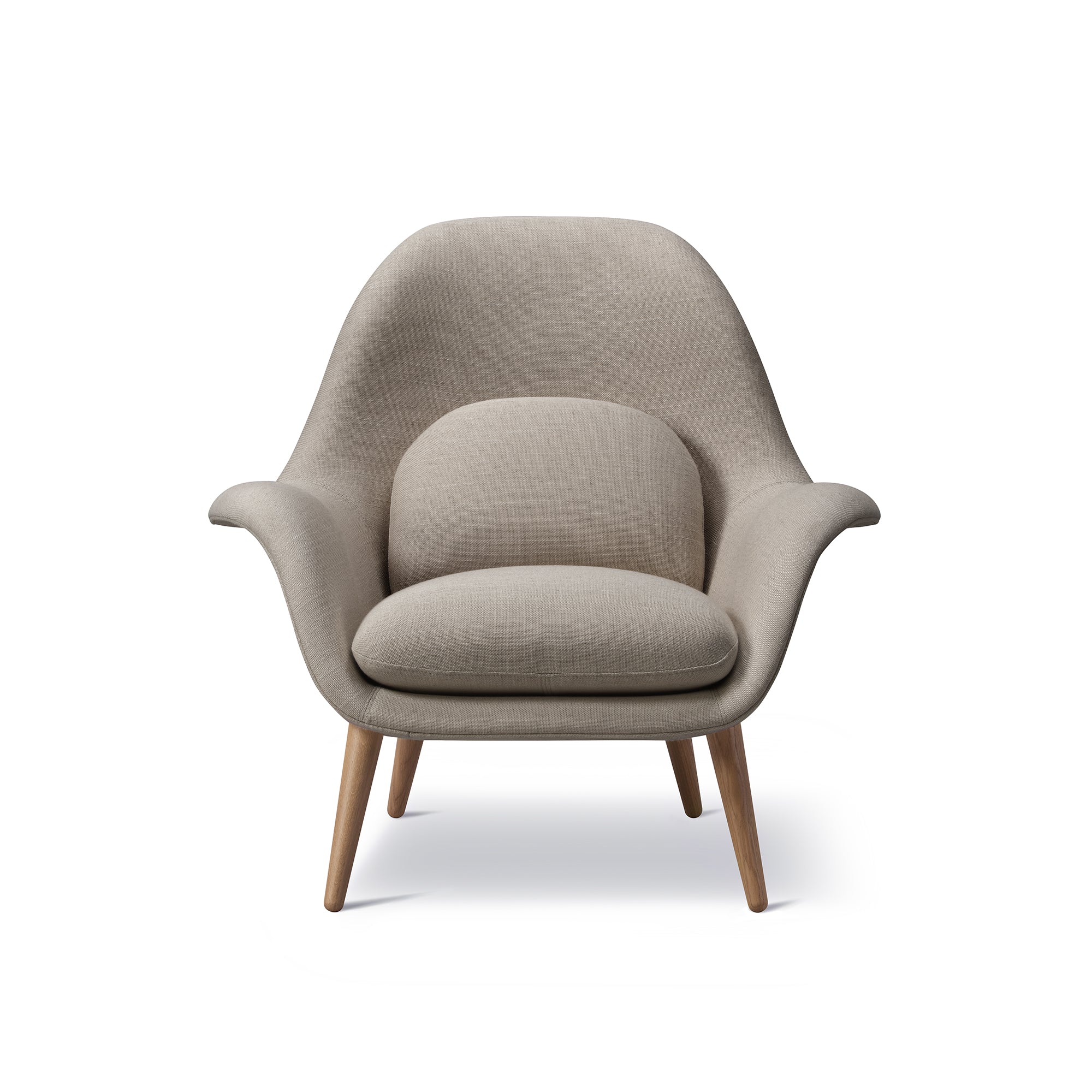 Fredericia - Swoon Sessel | Kvadrat Sunniva 717 / Walnuss lackiert