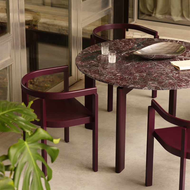 Fritz Hansen - After Armlehnstuhl | Burgund