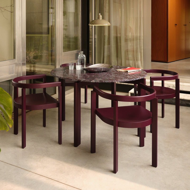 Fritz Hansen - After Armlehnstuhl | Burgund