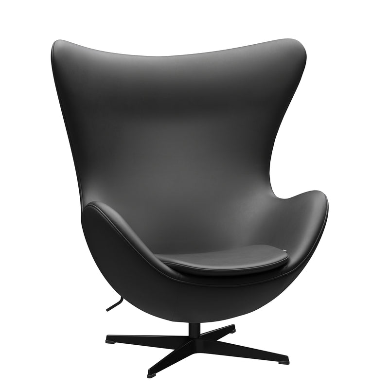 Fritz Hansen - Egg Chair | schwarz/Essential Leder schwarz