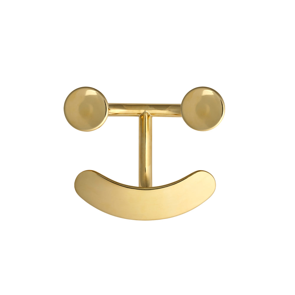 Fritz Hansen - Happy Hook Wandhaken | messing