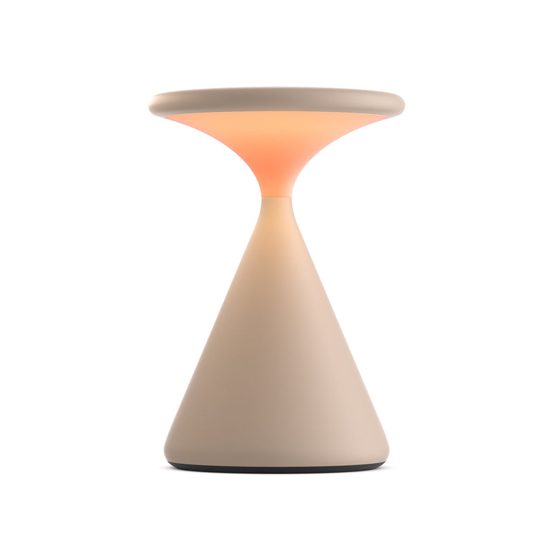 Grau - Salt LED Tischleuchte | sandweiß