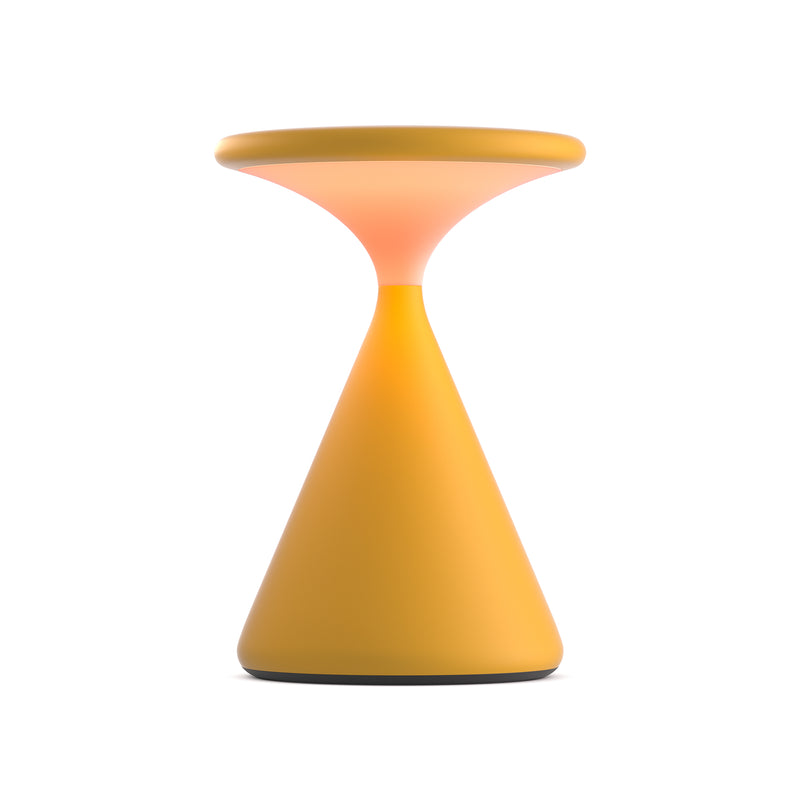 Grau - Salt LED Tischleuchte | sonnenorange