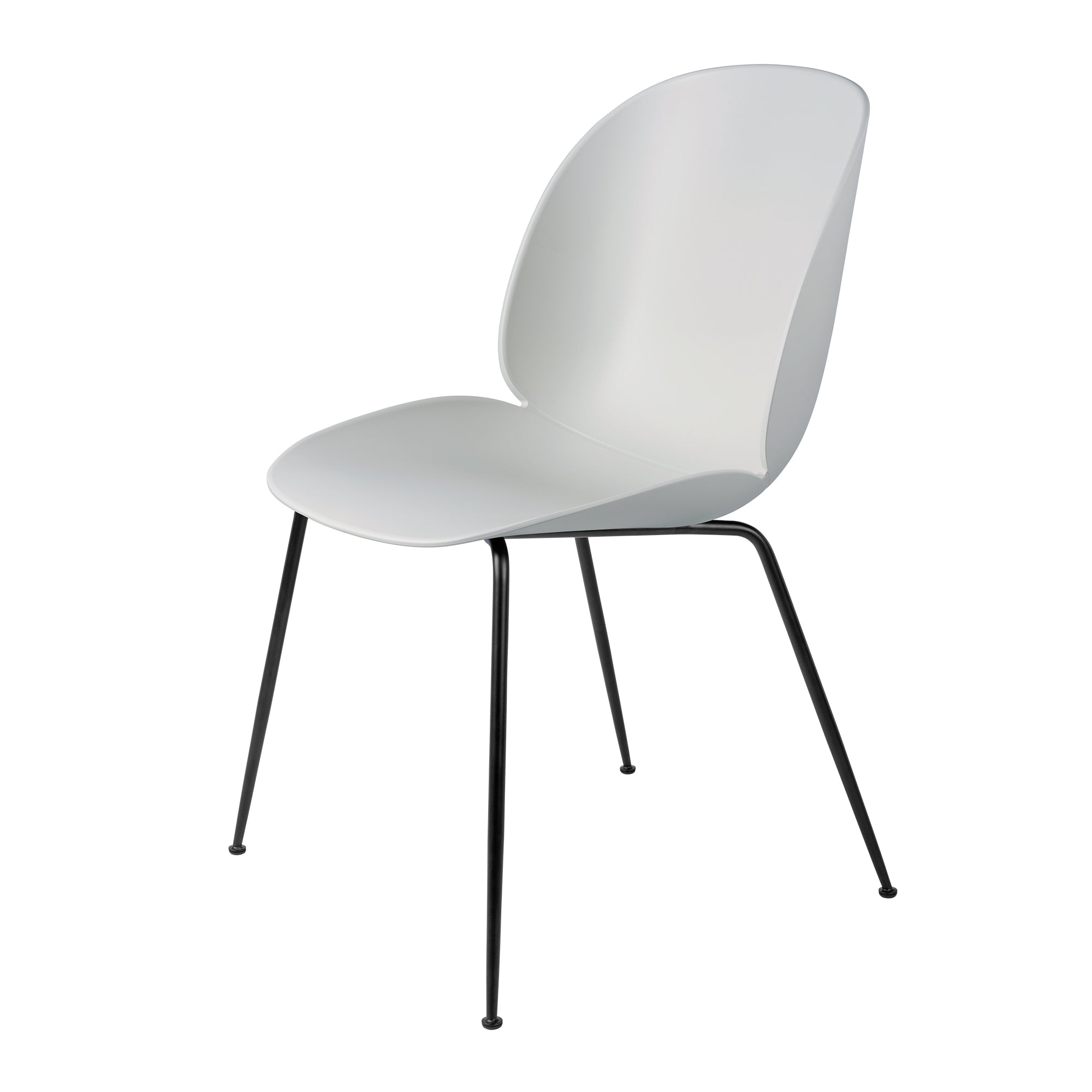 Gubi - Beetle Stuhl (Metall) | lunar grey / mattschwarz