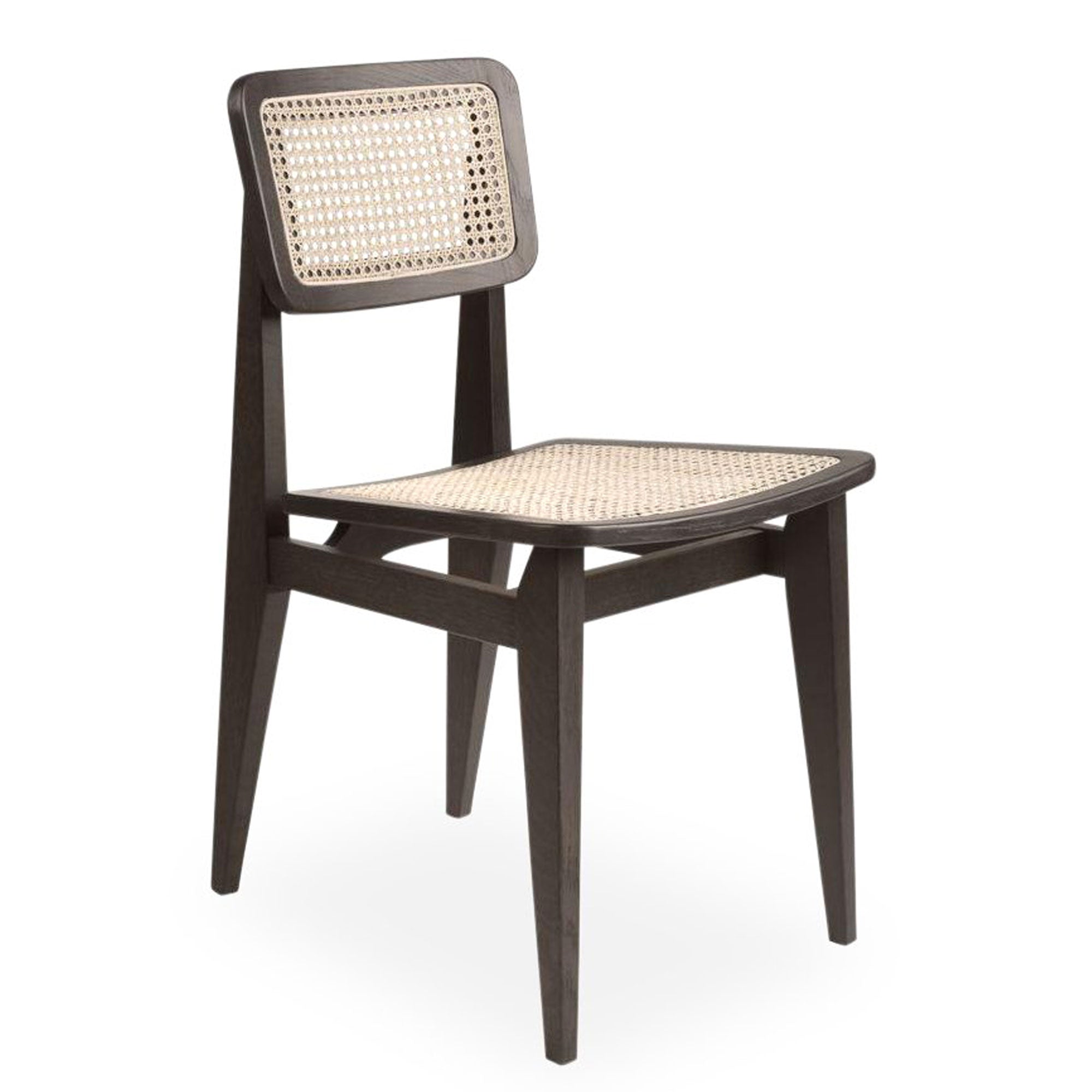 Gubi - C-Chair Dining Chair All French | Eiche schwarz gebeizt