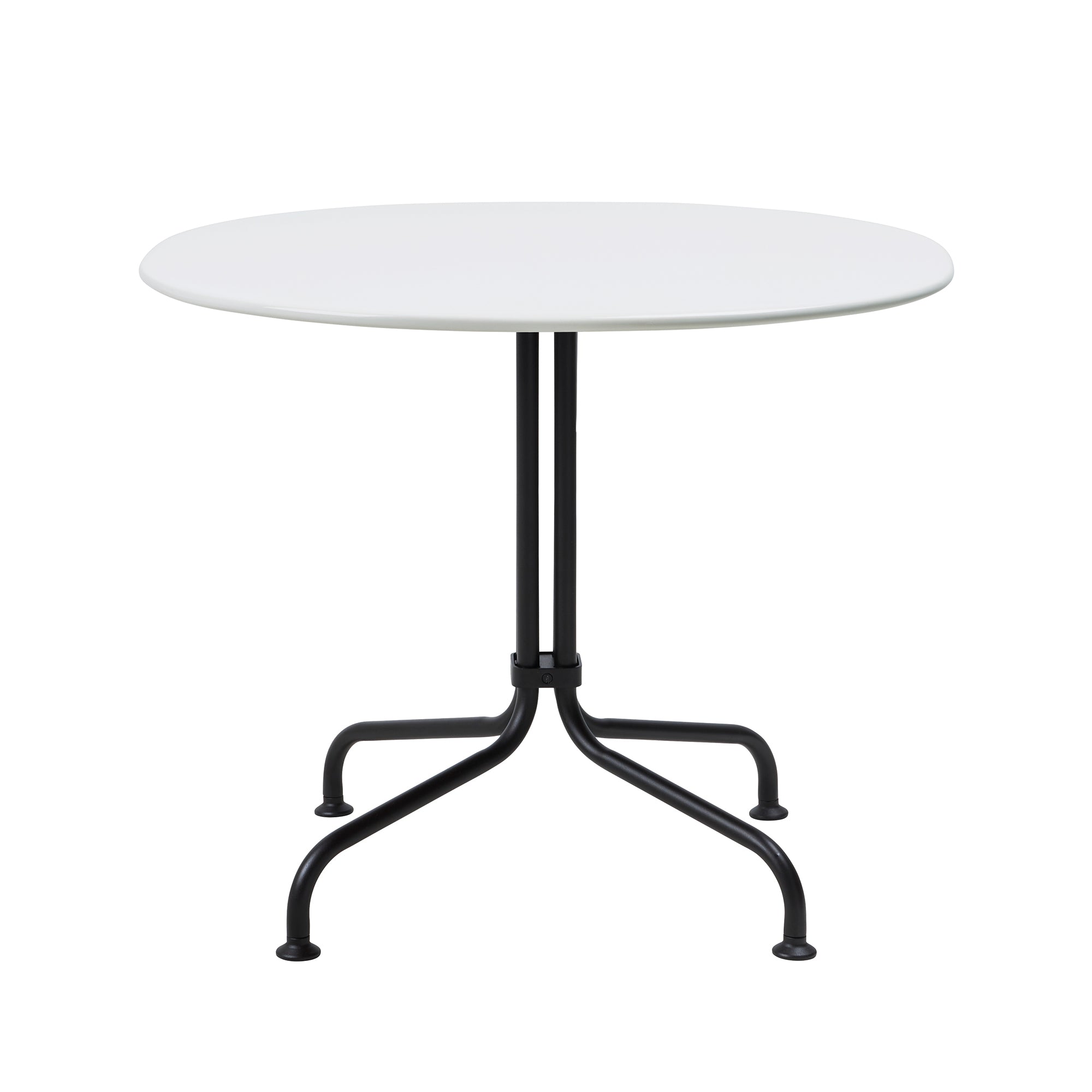 Gubi - Carmel Bistro Loungetisch | schwarz/rock red