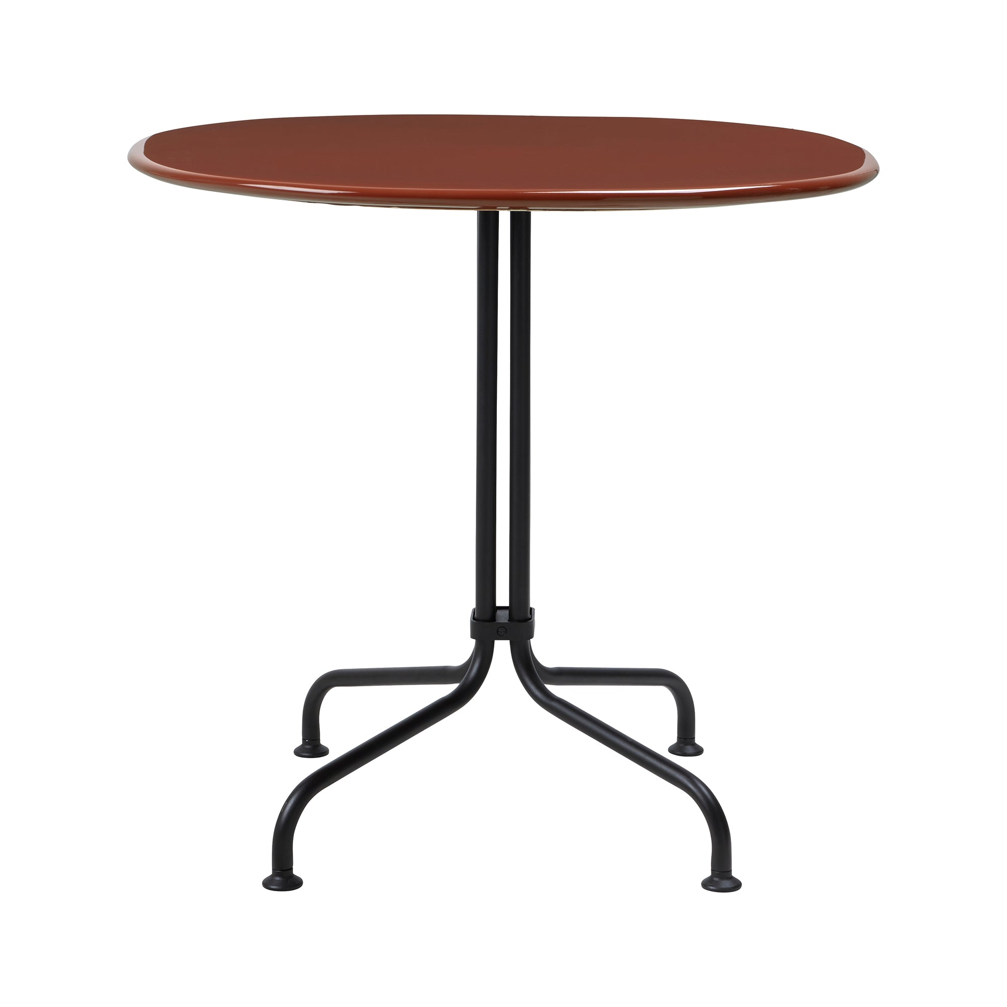 Gubi - Carmel Bistroesstisch | schwarz/rock red
