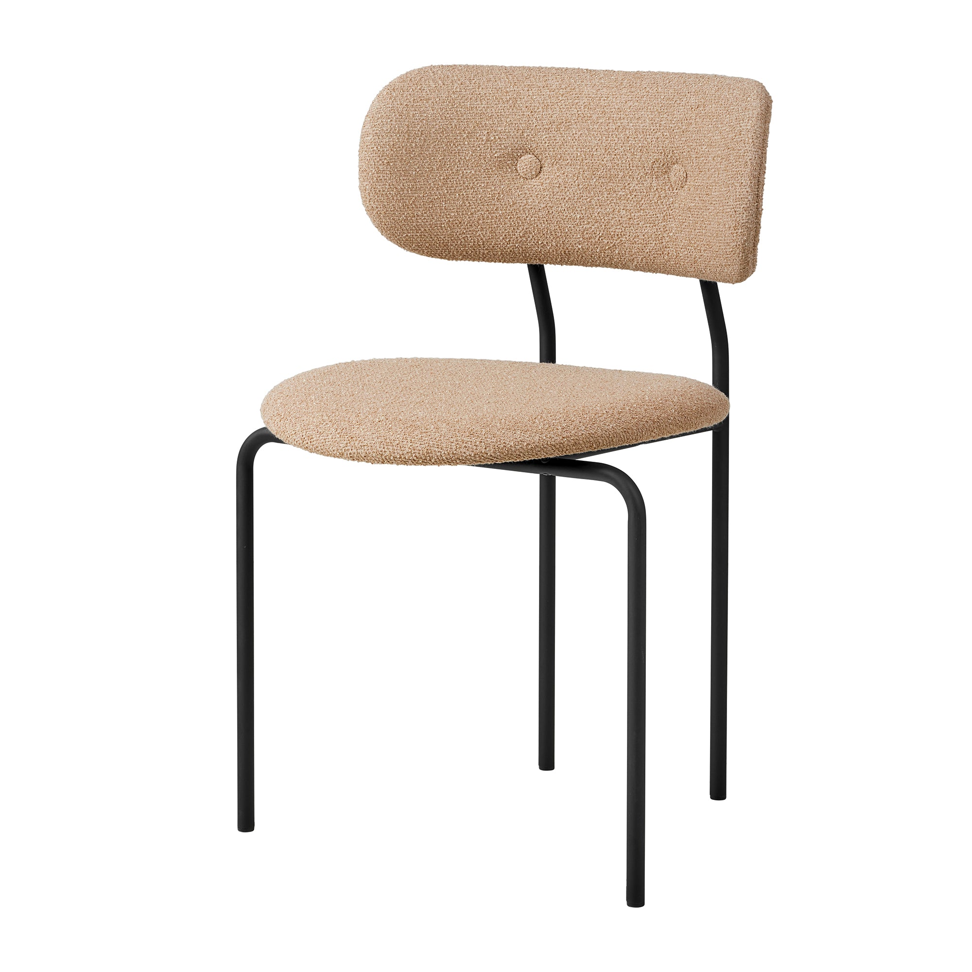 Gubi - Coco Dining Stuhl | Dedar Around Bouclé (004)