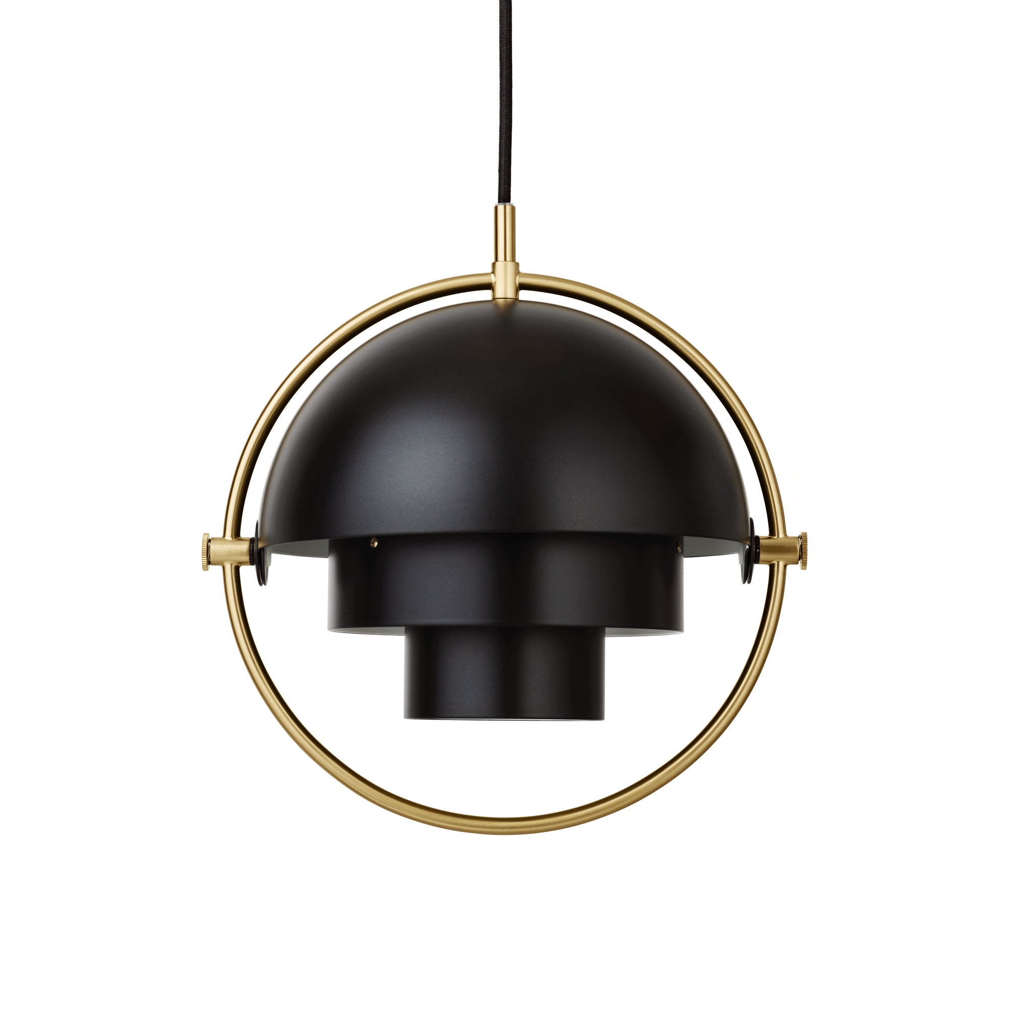 Gubi - Multi-Lite Pendelleuchte S | Messing/schwarz