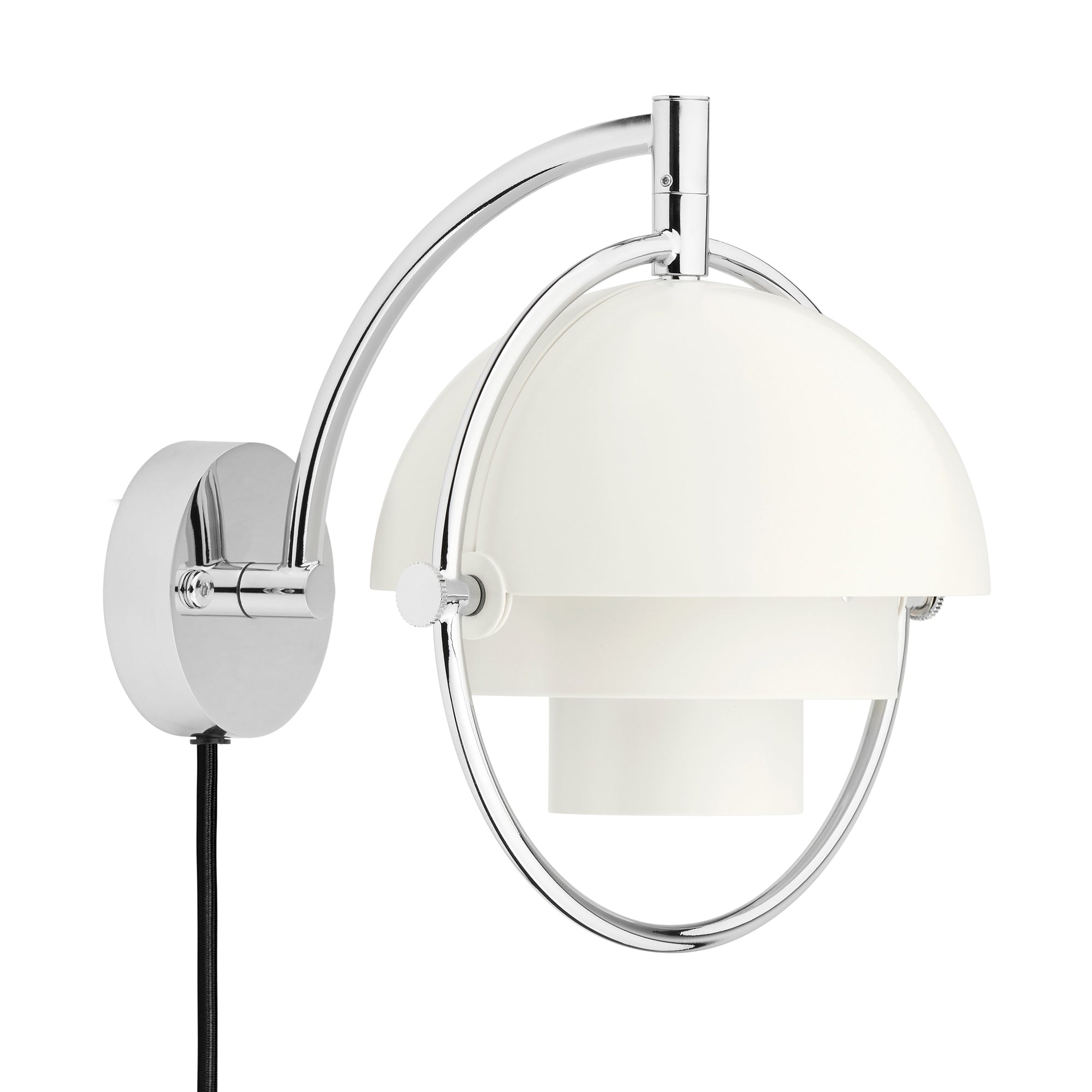 Gubi - Multi-Lite Wandleuchte | chrom/weiß semi matt