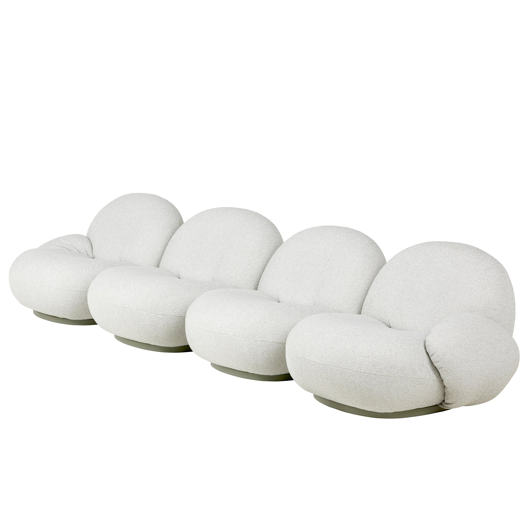 Gubi - Pacha Outdoor Sofa | Dedar Libera 003, standard / 4-Sitzer