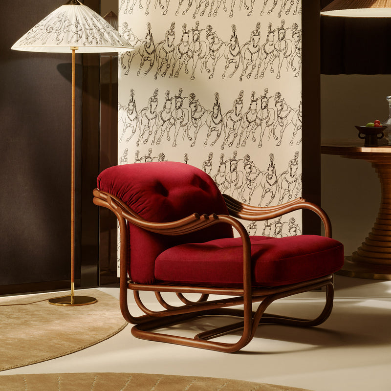 Gubi - Poltrona Tria Lounge Sessel | bordeaux