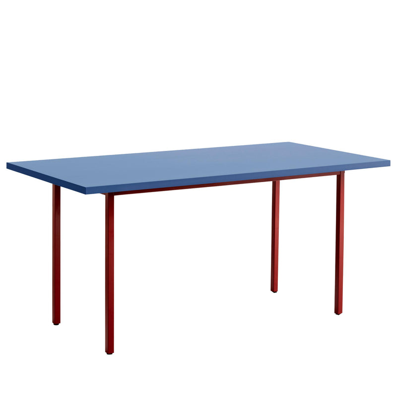 HAY - Two-Colour Esstisch | 160 x 82 cm / blau/maroon red