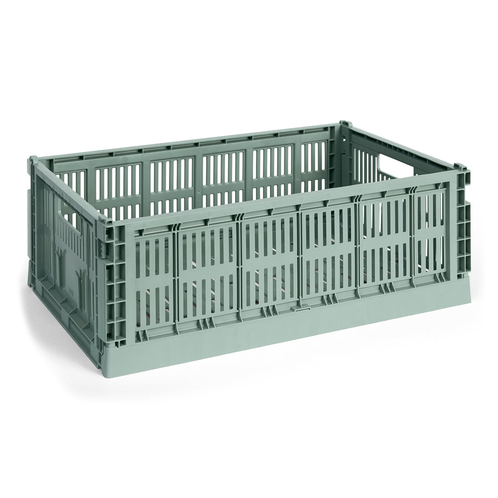 HAY - Colour Crate Korb L recycled | Single / L / sage green