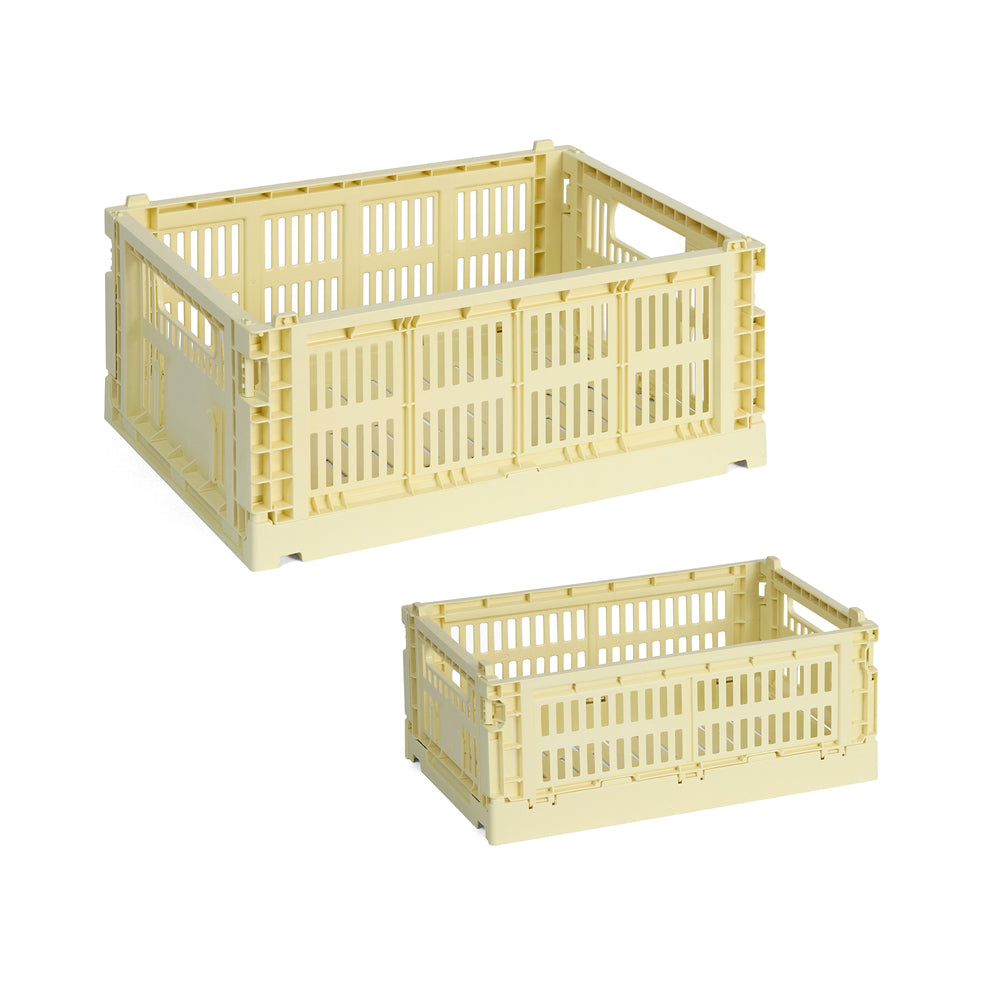 HAY - Colour Crate Korb M + S | hellgelb