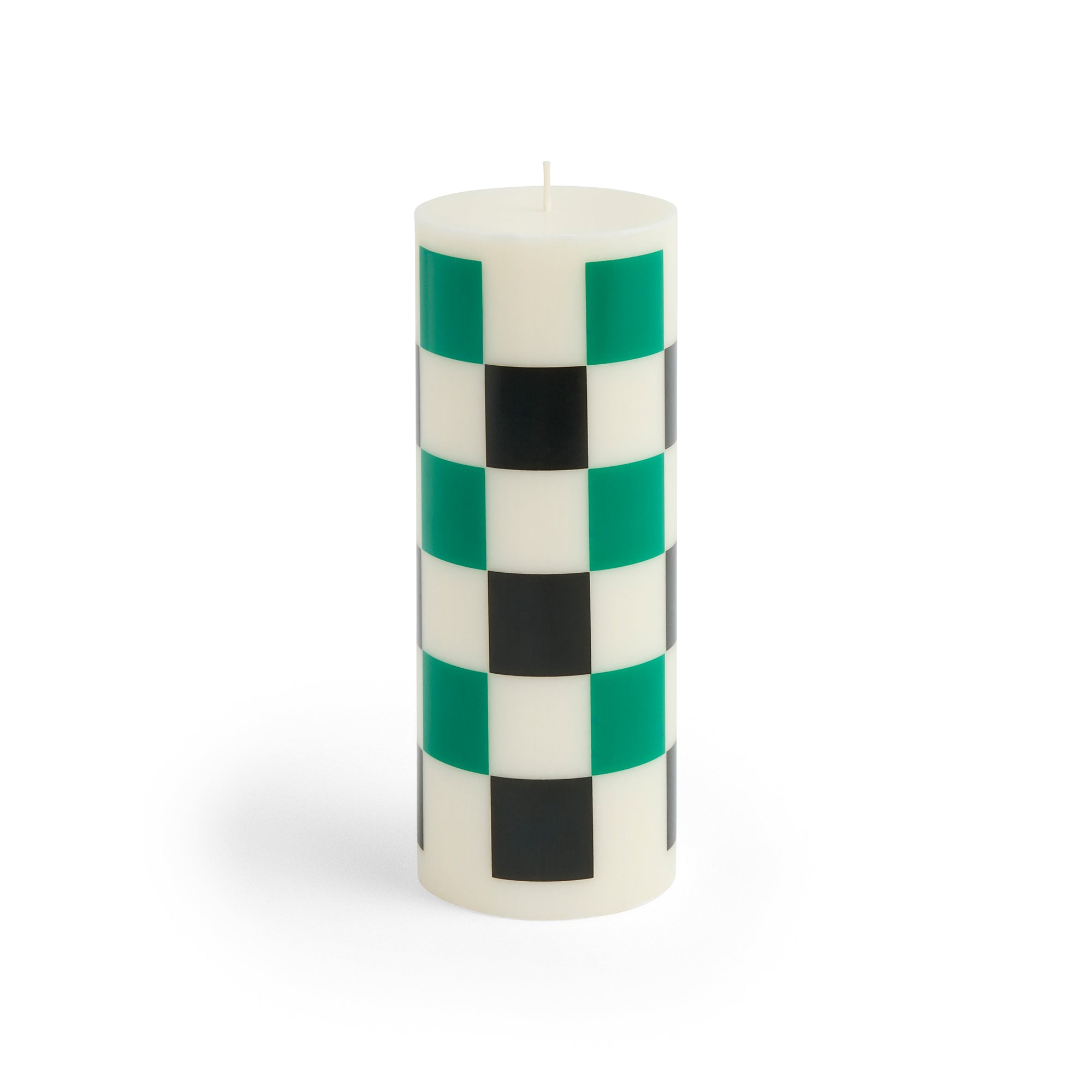 HAY - Column Kerze | M / off-white/green/black check