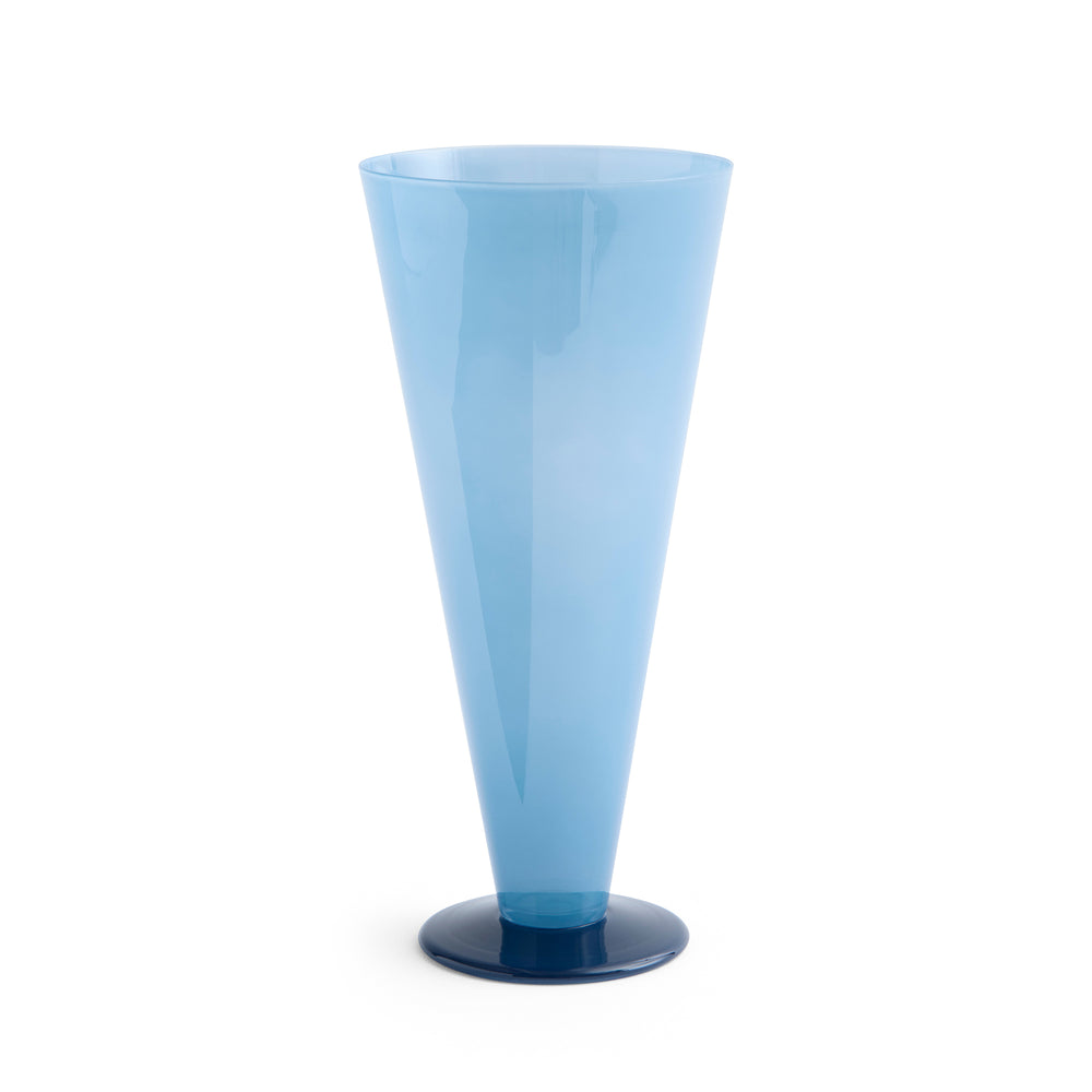 HAY - Conical Vase | L / petrol blue and dark blue
