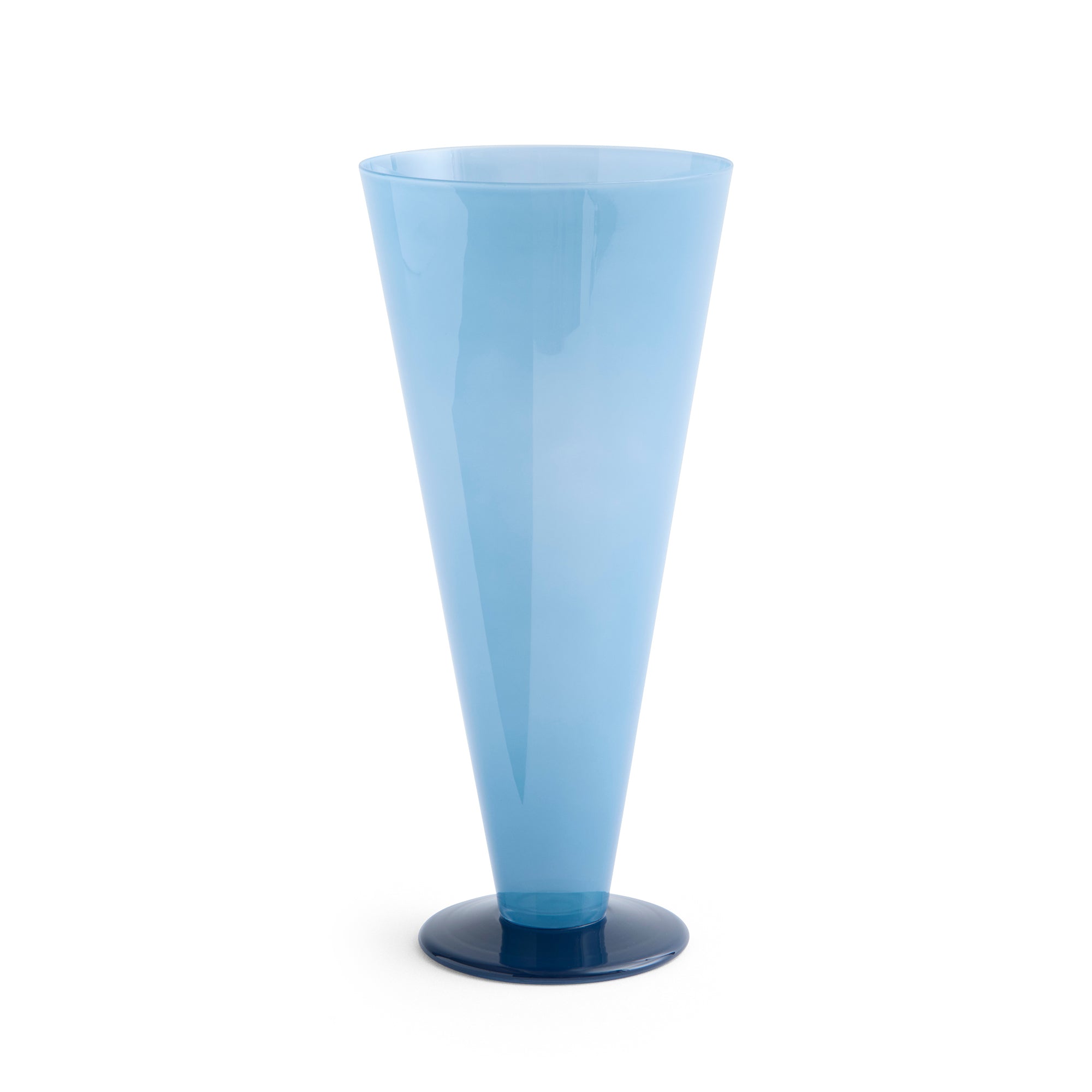 HAY - Conical Vase | L / petrol blue and dark blue