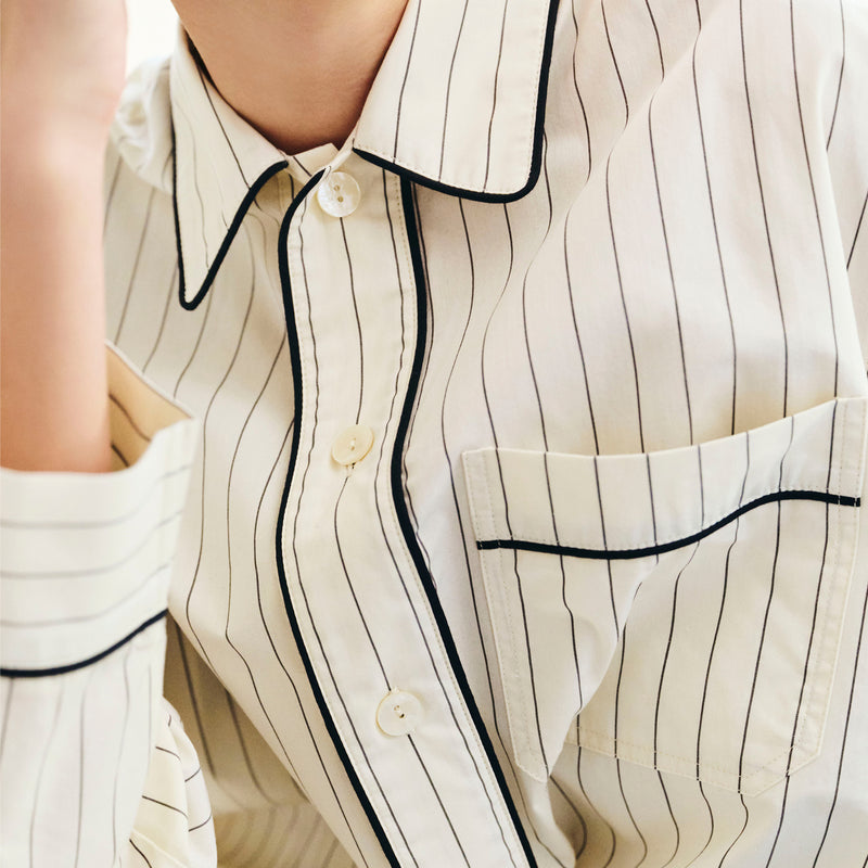 HAY - Fineline Nachthemd | S/M / ivory, M/L / ivory