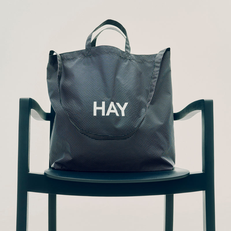 HAY - Grid Crossover Bag | dunkelblau