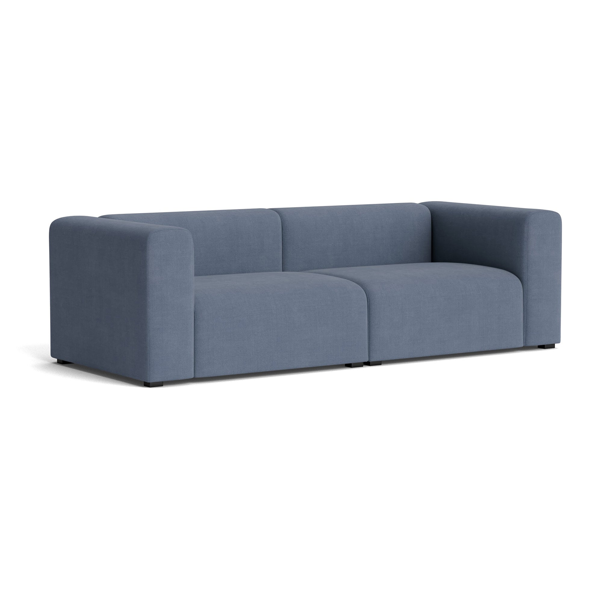 HAY - Mags Sofa 2,5-Sitzer | Linara blau (198) / Armlehne beidseitig / Kombination 1