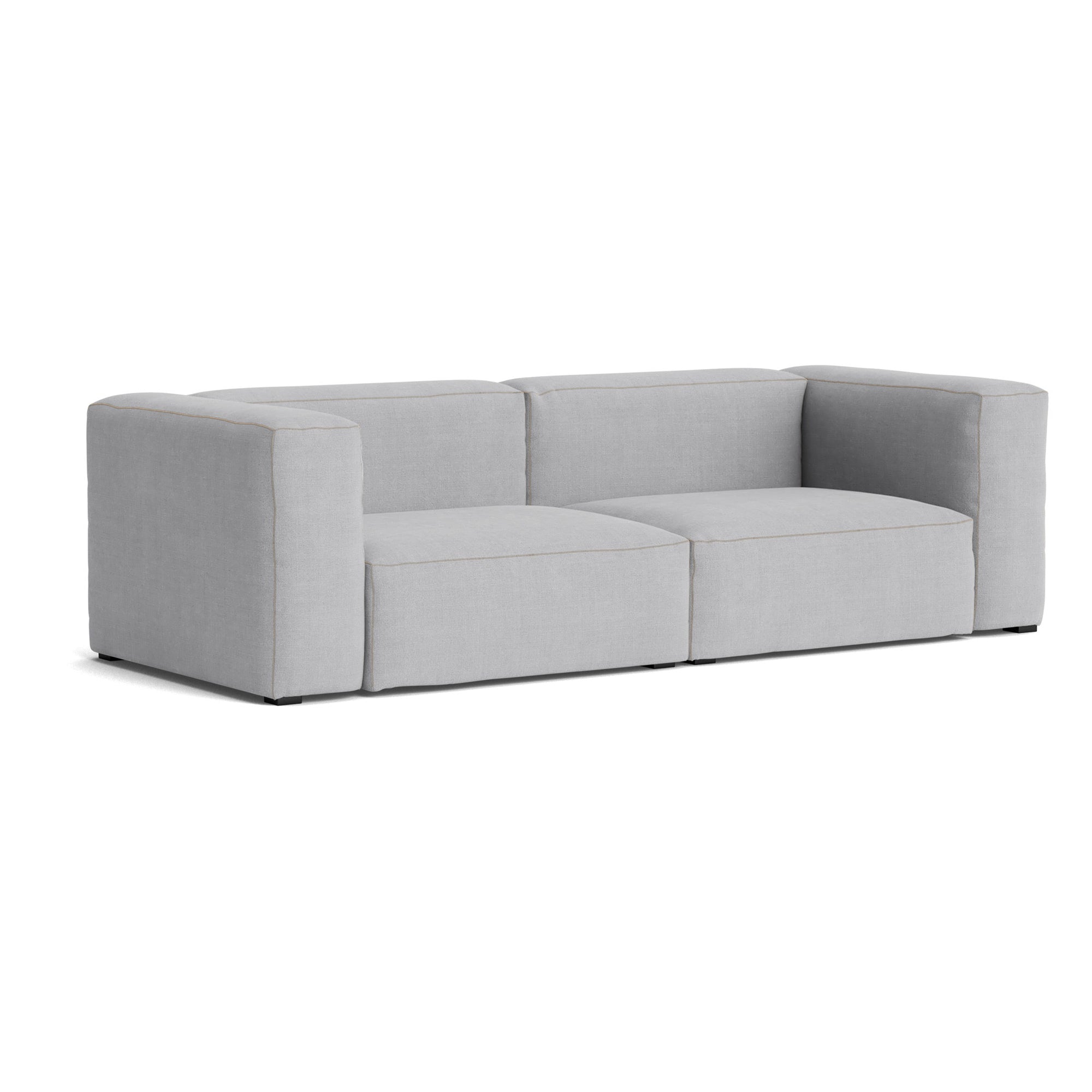 HAY - Mags Soft Sofa 2,5-Sitzer | Linara hellgrau (443) / Armlehne beidseitig / Kombination 1