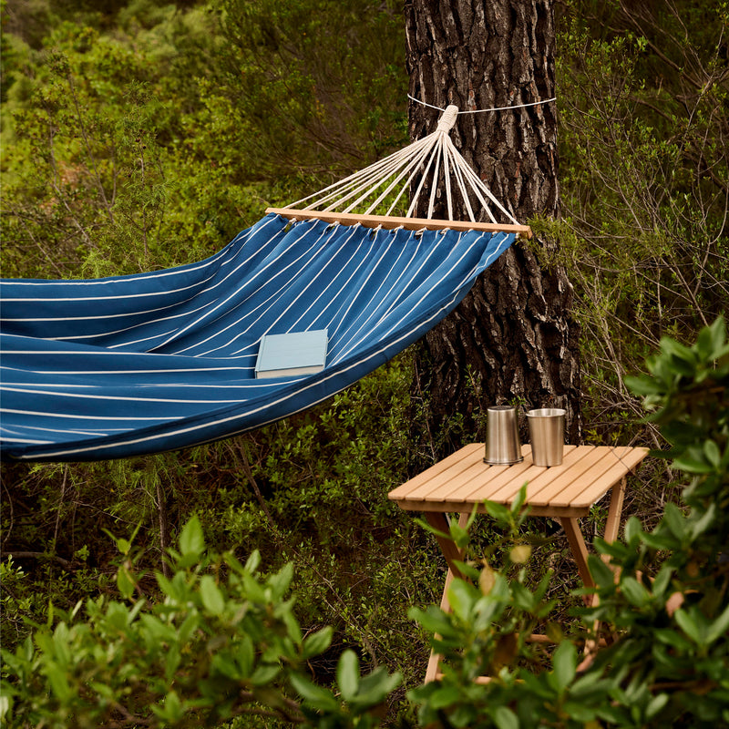 HAY - Outdoor Market Hängematte | blue with beige stripe