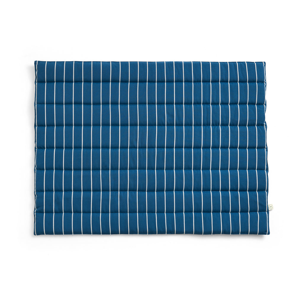 HAY - Outdoor Market Sofasitzkissen | blue with beige stripe