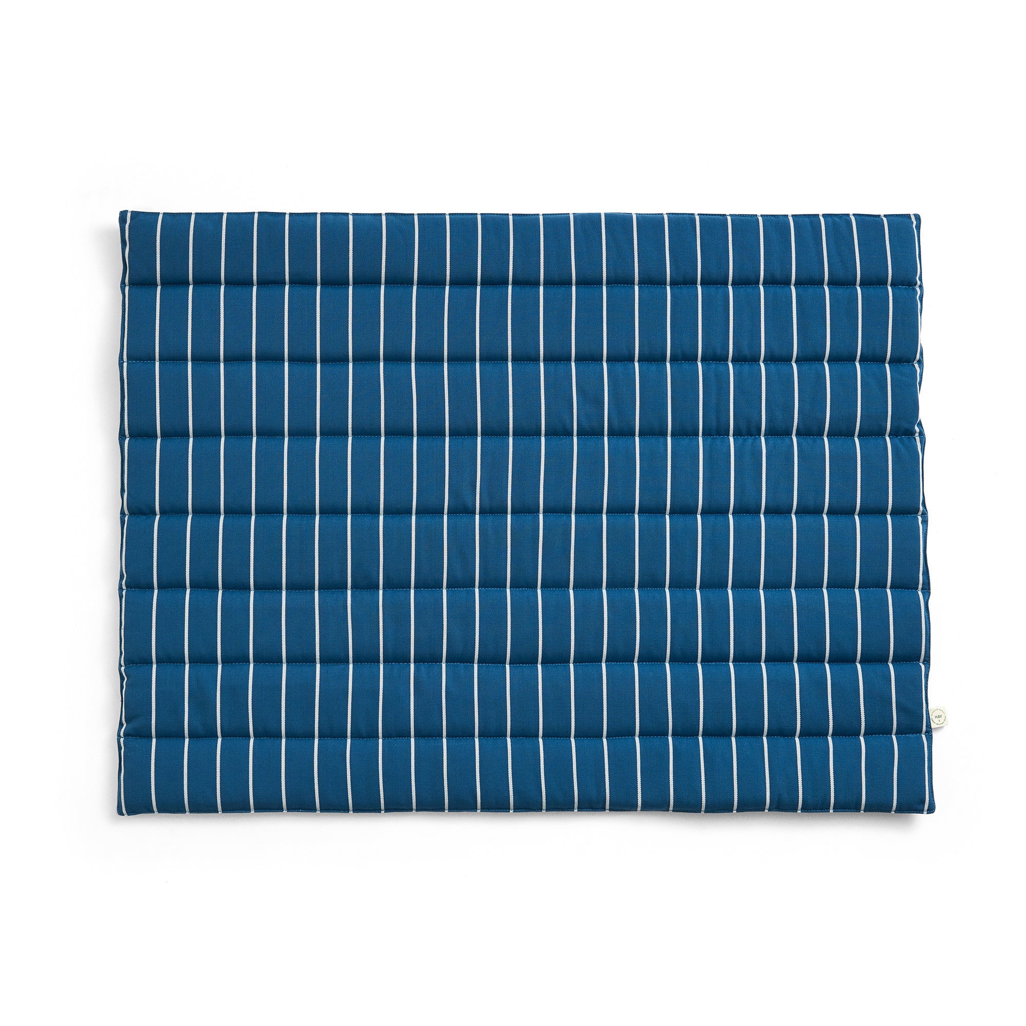 HAY - Outdoor Market Sofasitzkissen | blue with beige stripe